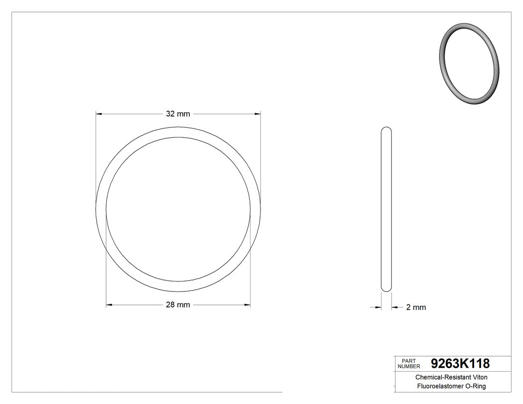 Technical drawing - 9263K118